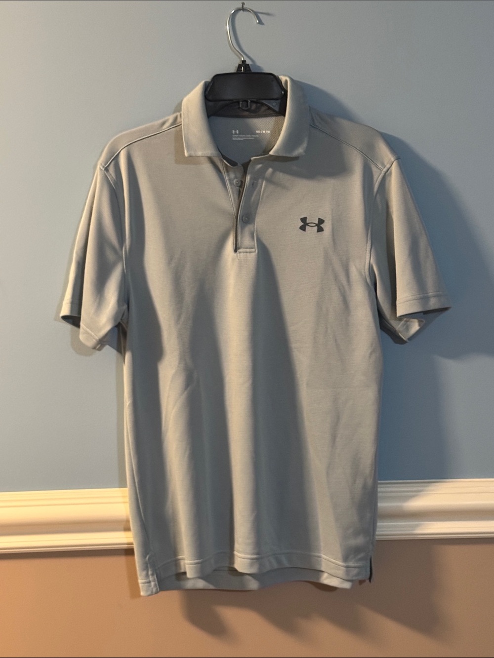Under Armour Men's Light Grayish Blue Performance Polo size Medium
